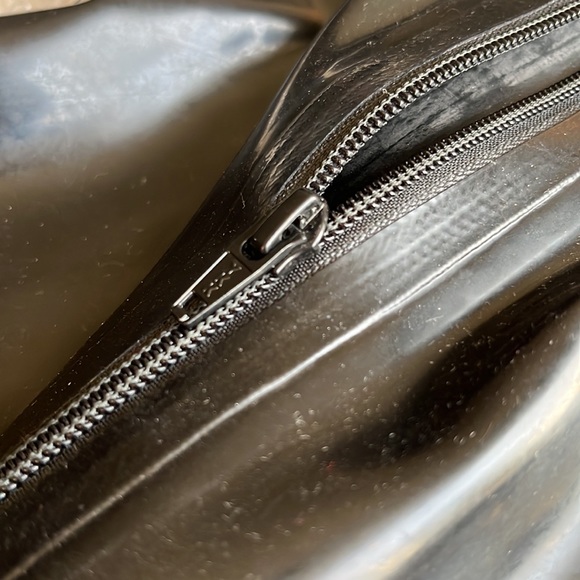 Libidex genuine 100% black latex rubber catsuit sleeveless with feet - Picture 8 of 13